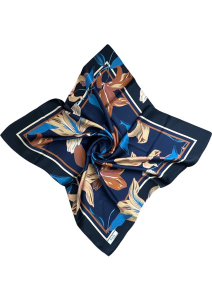 Çiçek Desen Sura Ipek Eşarp