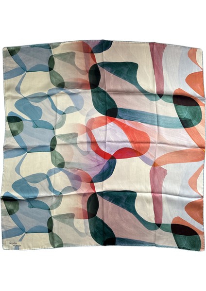 Geometrik Desen Sura Ipek Eşarp modelleri