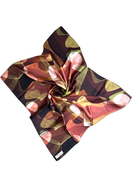 Geometrik Desen Sura Ipek Eşarp