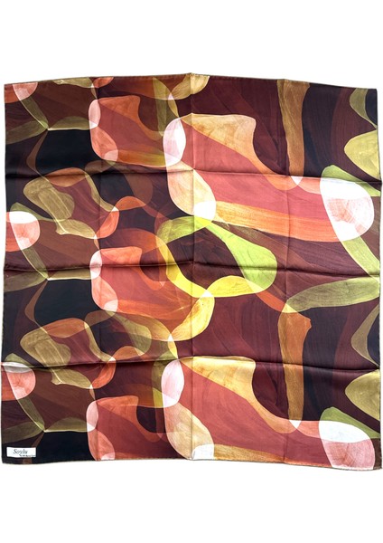 Geometrik Desen Sura Ipek Eşarp modelleri