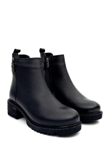 1950811K Kadın Hakiki Deri Kalın Taban Fermuarlı Kısa Bot fırsatları