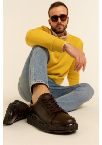 Erkek Siyah Sneakers Hakiki Deri Ayakkabı Rahat Tabanlı Günlük Ofis Ortopedik Kaymaz Okul Casual Şık fiyatları