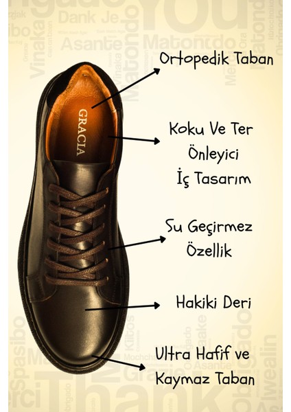 Erkek Siyah Sneakers Hakiki Deri Ayakkabı Rahat Tabanlı Günlük Ofis Ortopedik Kaymaz Okul Casual Şık modelleri