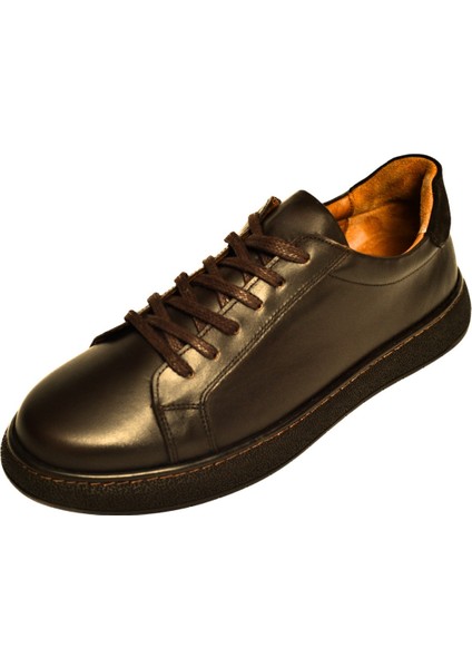 Erkek Siyah Sneakers Hakiki Deri Ayakkabı Rahat Tabanlı Günlük Ofis Ortopedik Kaymaz Okul Casual Şık indirimleri