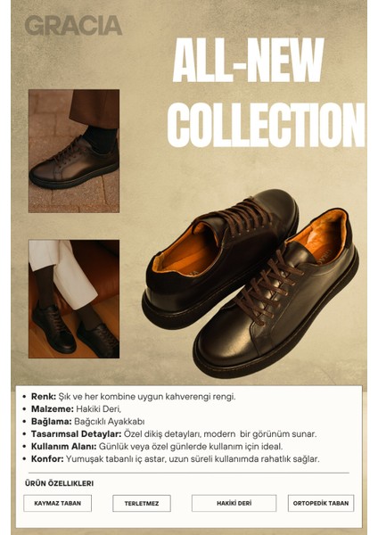 Erkek Siyah Sneakers Hakiki Deri Ayakkabı Rahat Tabanlı Günlük Ofis Ortopedik Kaymaz Okul Casual Şık