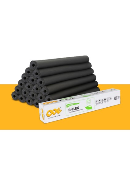 Ø 76/25 mm Ode R-Flex Prm Izolasyon Kauçuk Boru (2 Mt/ad)