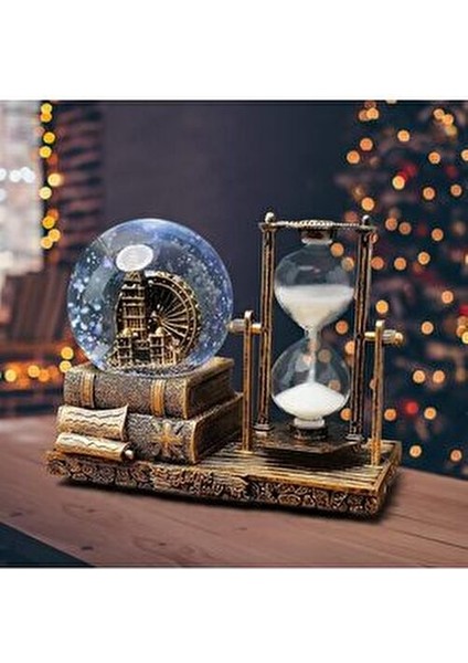 Kişiye Özel Eyfel Kulesi Kulesi Işıklı Sulu Kar Küreli Kum Saati Hediyelik Kum Saati-Karışık fiyatları