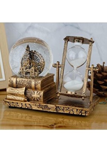 Kişiye Özel Eyfel Kulesi Kulesi Işıklı Sulu Kar Küreli Kum Saati Hediyelik Kum Saati-Karışık modelleri
