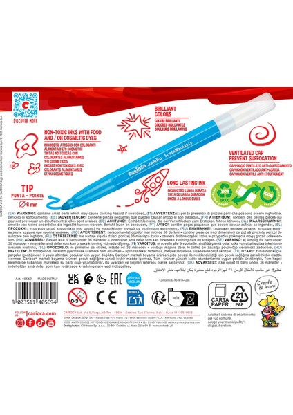 Jumbo Süper Yıkanabilir Keçeli Boya Kalemi 12'li fiyatları