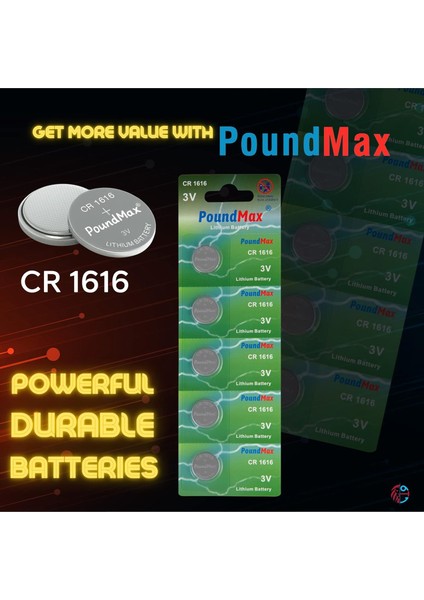 1616 DL1616 3V Lityum Düğmeli Piller (5'li Paket) indirimleri