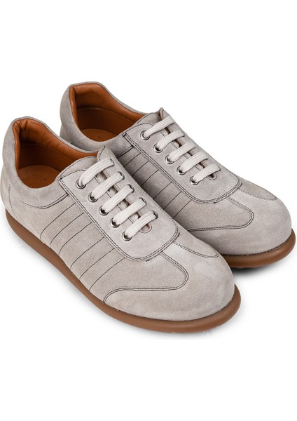 Erkek Hakiki Süet Gri Günlük Ayakkabı - 01826MGRIC10 fırsatları