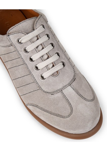 Erkek Hakiki Süet Gri Günlük Ayakkabı - 01826MGRIC10 indirimleri