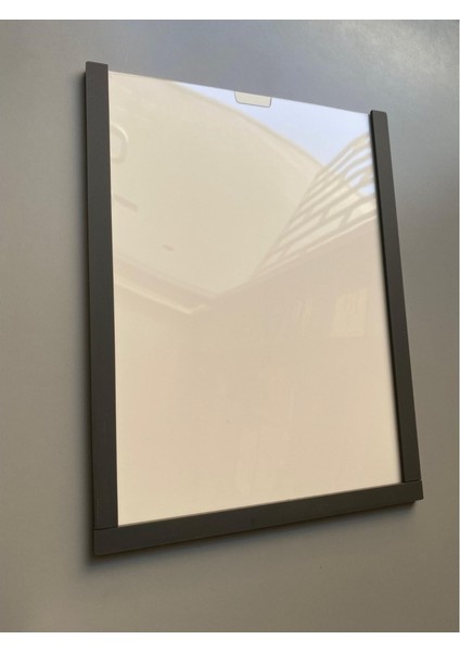 10 Adet A4 Antrasit Belge Sertifika Çerçevesi Kendinden Yapışkanlı Kolay Değiştirilebilir Föylük