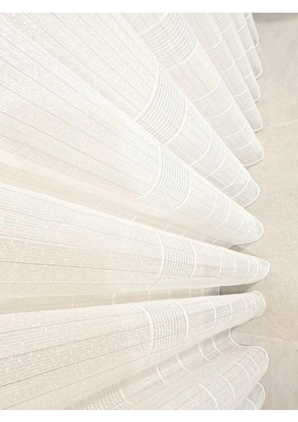 Nivemeshome Karan Gümüş 1/3 Sık Pileli Tül Perde Apm