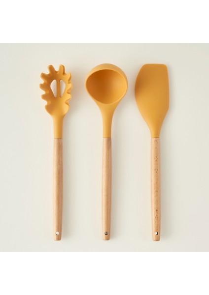 Olivia 7 Parça Servis Gereçleri Seti Hardal modelleri