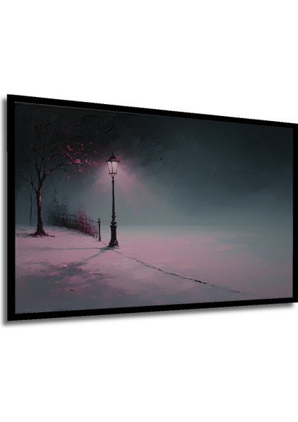 Çerçeve Görünümlü Romantik Park Yağlı Boya Görünümlü Dekoratif Ahşap Ev/işyeri/ofis Kare Tablo modelleri