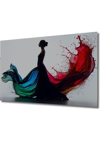 Renkli Dans Eten Kadın Dekoratif Ahşap Ev/işyeri/ofis Kare Tablo fiyatları