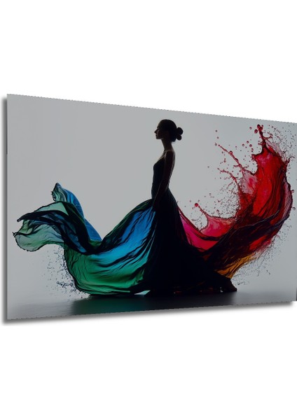 Renkli Dans Eten Kadın Dekoratif Ahşap Ev/işyeri/ofis Kare Tablo modelleri