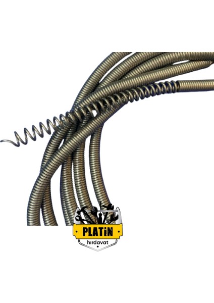 Kanal Açma Spirali Paslanmaz Susta 304 Kalite 5 Metre