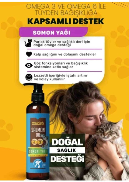 Balık Yağı Fish Oil 200 ml ( Kediler Için Omega3 ve Omega6) fiyatları