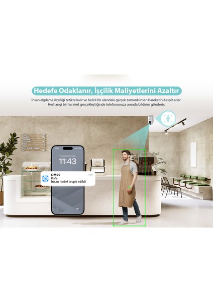 Hero C1 Akıllı Kamera - Akıllı Ev Kamerası 360 Hd 1600P 2mp (Dahua Türkiye Garantili) fırsatları