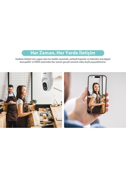 Hero C1 Akıllı Kamera - Akıllı Ev Kamerası 360 Hd 1600P 2mp (Dahua Türkiye Garantili)