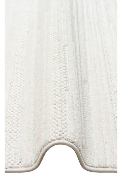 Joy 01 Beyaz - Yumuşak Dokulu Hav Yapmayan Modern Salon Halısı modelleri