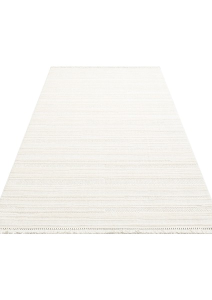 Joy 01 Beyaz - Yumuşak Dokulu Hav Yapmayan Modern Salon Halısı fırsatları