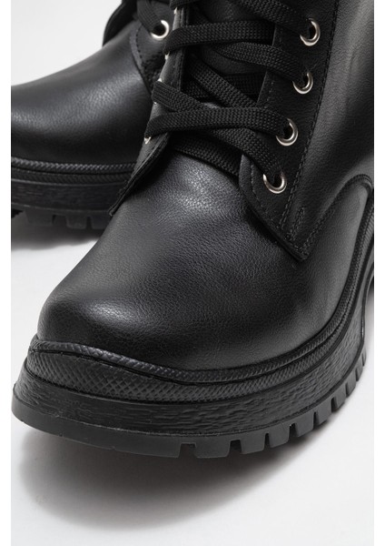 Kadın Bağcıklı Bot Siyah Cilt fırsatları