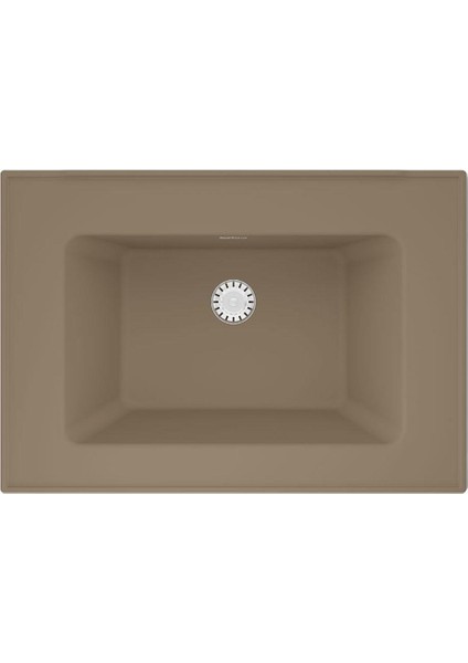 Zenıth 65 Etajerli Capucino Granit Banyo Lavabosu 65X45