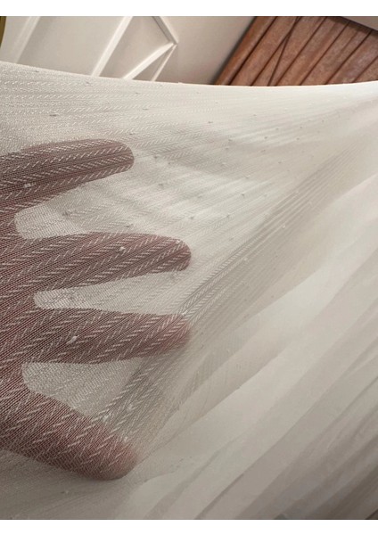 Nivemeshome Mızraklı FIR0914 AR03102 1/2,5 Sık Pileli Beyaz Tül Perde Apm