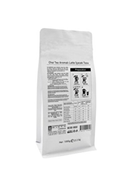 Chai Tea Latte 1000 gr Aromalı Toz Karışım, Kahve Aroması ile Zenginleştirilmiş fiyatları