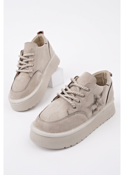 Trunks Kalın Taban Bağcıklı Yıldız Detaylı Çocuk Kışlık Sneaker Spor Ayakkabı modelleri