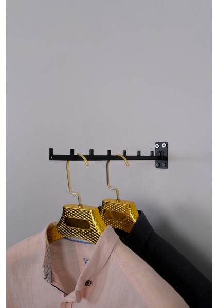 Duvara Monte Lzk Düz Tel Baston Siyah