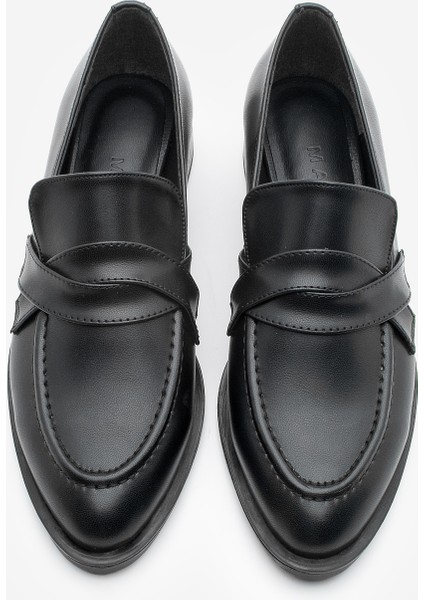 Kadın Loafer Makosen Günlük Ayakkabı Mendi Siyah