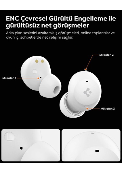 Audio TWS P10 Bluetooth Kablosuz Kulaklık - ANC Pro Aktif Gürültü Engelleme + ENC 6 Mikrofon - 10mm Sürücü - 30 Saat Pil - iOS & Android EQ App Şeffaf & Gaming Mod iPX4 Beyaz - ASD07963 fiyatları