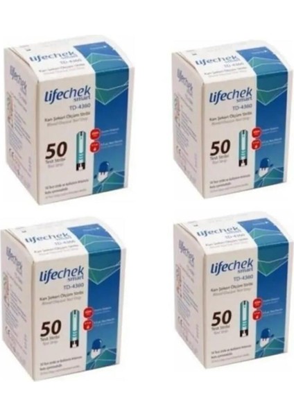Smart TD-4360 Kan Şekeri Ölçüm Stribi 50 Adet 4 Adet