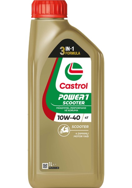Power 1 Scooter 4t 10W-40 1 Litre (ÜRETİM YILI 2025)