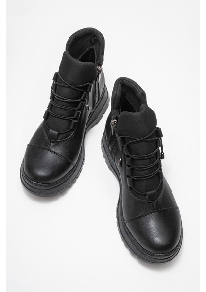 Kadın Bağcıklı Bot Siyah Cilt indirimleri