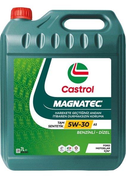 MAGNATEC 5W-30 A5 Tam Sentetik Motor Yağı 7 Litre ( Üretim Yılı 2025 )
