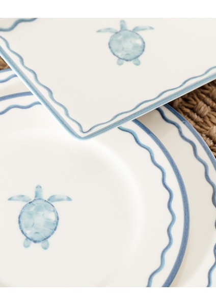 Souterrain 6 Kişilik 15 Parça Sunum Yemek Takımı - Mavi/beyaz fırsatları