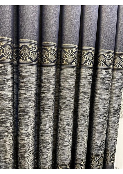 Nivemeshome Likya FT632120 V-502 Lacivert 1/3 Sık Pileli Fon Perde Apm indirimleri