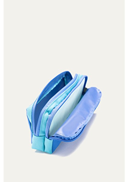 Hkn 9013 3'lü Set Ilkokul Sırt Çantası Okul Çantası Çok Bölmeli Ortopedik Sırt Mavi