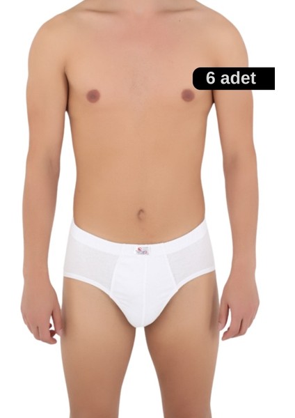 6'lı Ekonomik Pamuklu Erkek Slip Külot - Gün Boyu Konfor ve Kalite