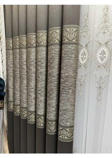 Nivemeshome Likya FT632120 V-2503 Antrasit 1/3 Sık Pileli Fon Perde Apm fiyatları