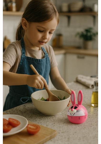 Tavşan Model Mekanik Mutfak Zamanlayıcı Timer Çocuklar Için THR388 fiyatları