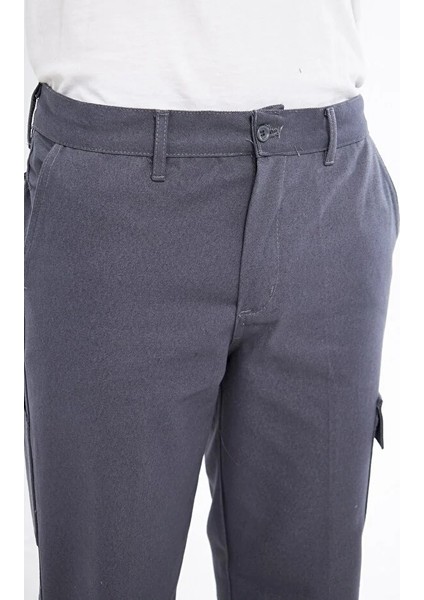 Pantolon 16/12 Gabardin Reflektörlü Kargo Cepli Gri modelleri