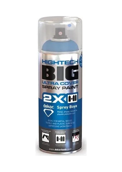Hightech Bıg Ultra Cover Sprey Boya Mavi Pastel 400 ml