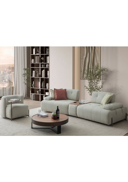 Lima Koltuk Takımı 3+3+1+Piyon Yeşil