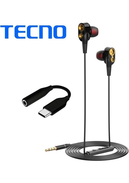 Hot Beats 3D Hifi 4 Hoparlörlü 3.5mm Jack Girişli Type-C Dönüştürücülü Mikrofonlu Kulaklık Siyah J2UC10 fiyatları